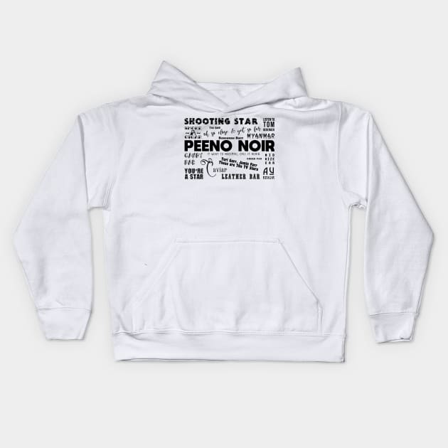 Peeno Noir Kids Hoodie by gusilu